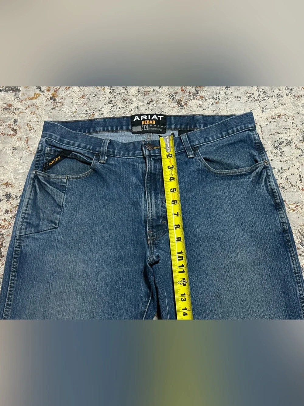 ARIAT Rebar M4 low rise bootcut jeans size 36x30